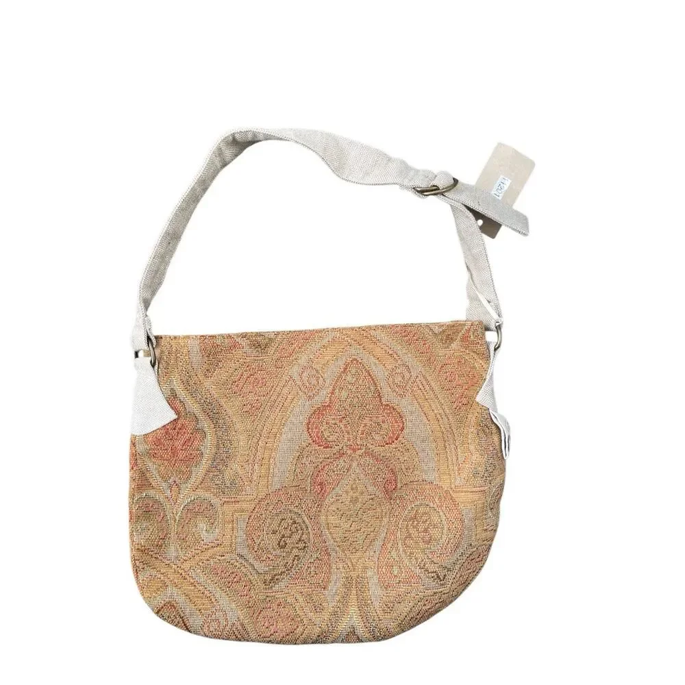 Nest Tapestry Shoulder‎ Bag Tan Red OS NWOT